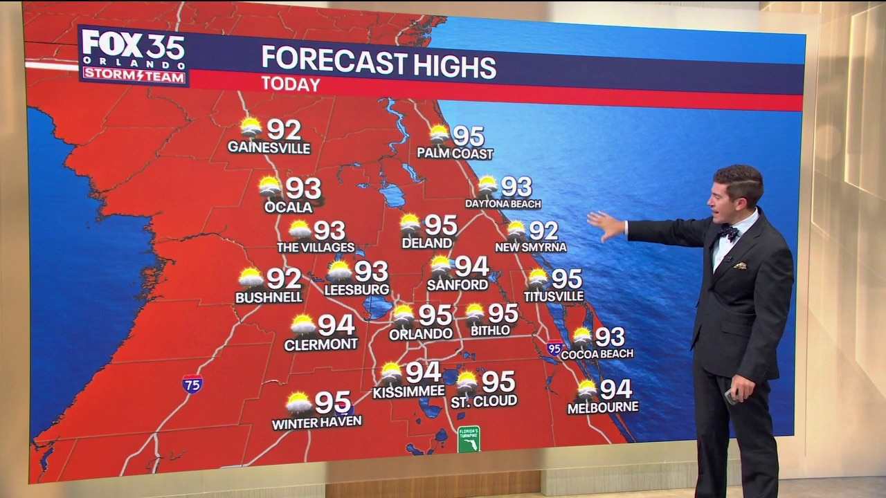 Orlando AM Weather Forecast: Staying steamy, few storms for Saturday 