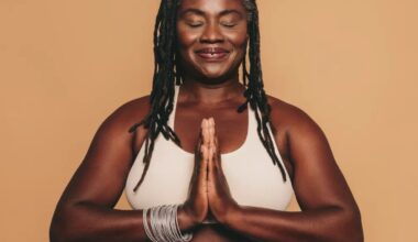 A person meditating