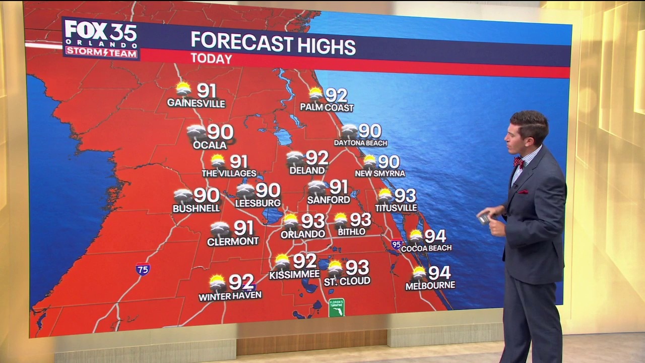 Orlando AM Weather Forecast: More storms Sunday, temps a touch cooler 