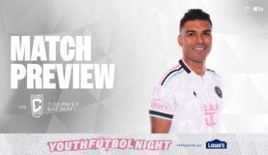 MATCH PREVIEW: Inter Miami CF Hosts Columbus Crew in Search of Seventh Win in a Row