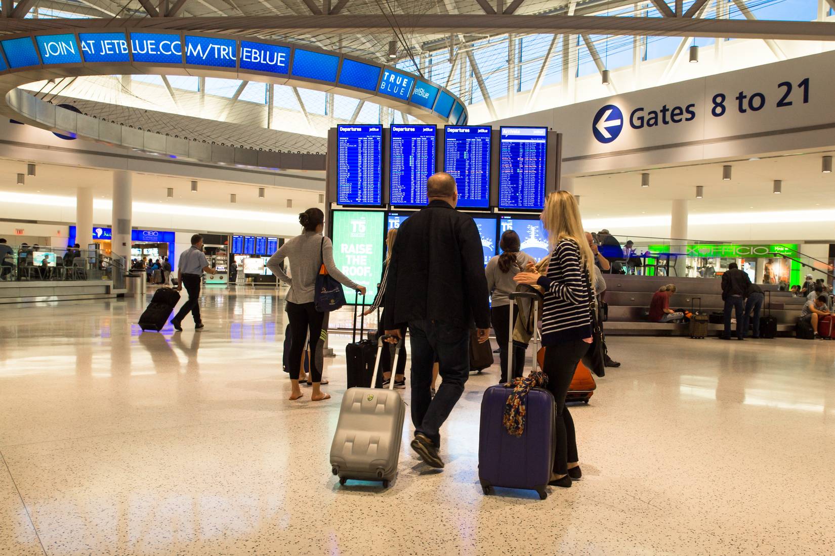 View of the JetBlue Terminal 4 at John F. Kennedy International Airport