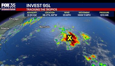 Tropics update: Invest 95L forms in the Western Atlantic