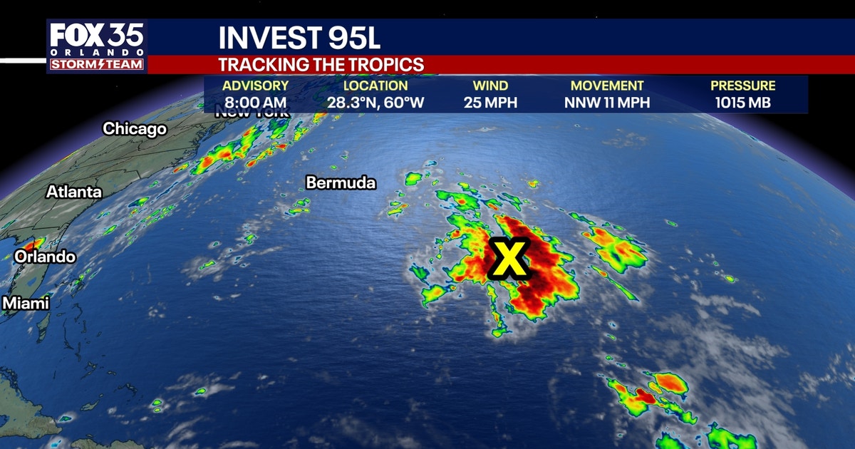 Tropics update: Invest 95L forms in the Western Atlantic