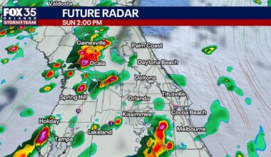 Orlando weather: Hot, humid day before afternoon storms