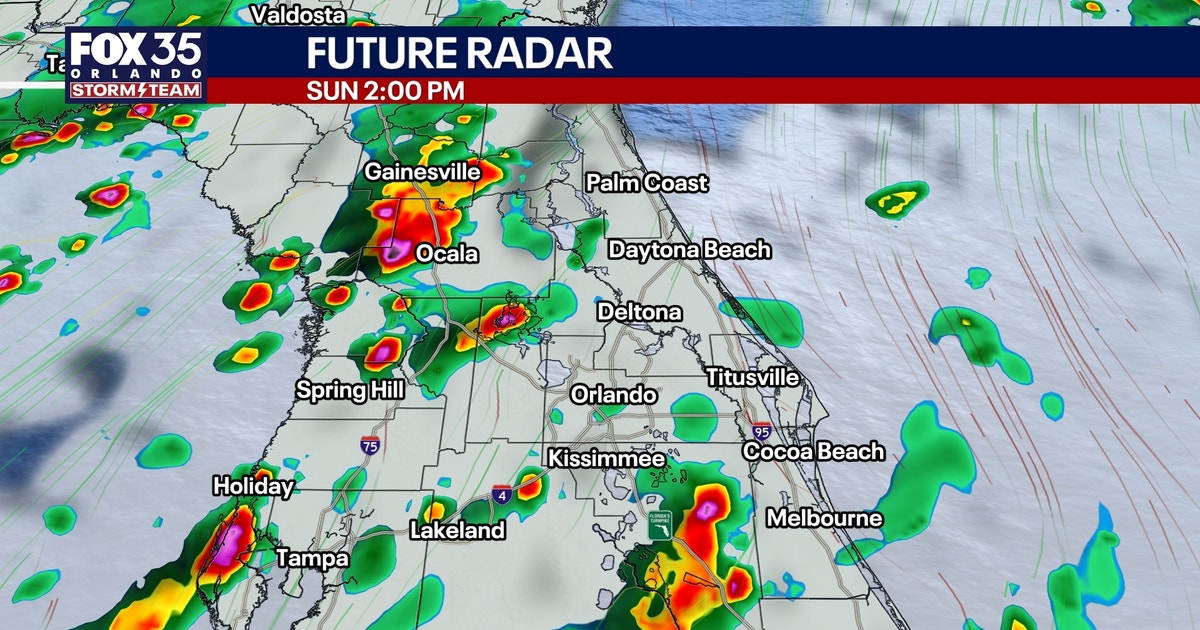 Orlando weather: Hot, humid day before afternoon storms