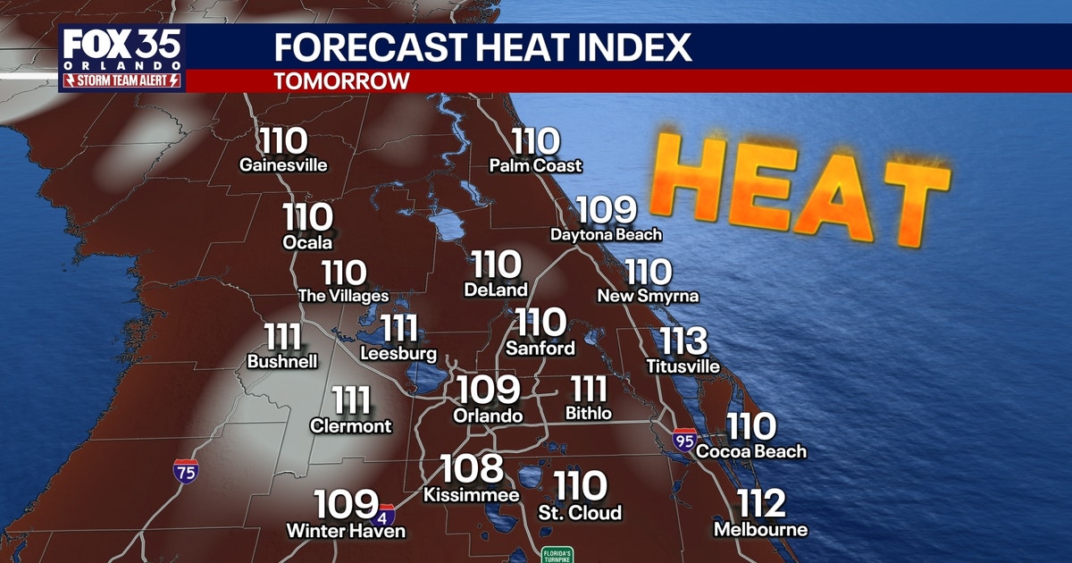 Orlando weather: Dangerous heat, low rain chances this weekend