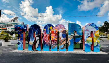 The Tampa sign at Sparkman Wharf in Water Street Tampa