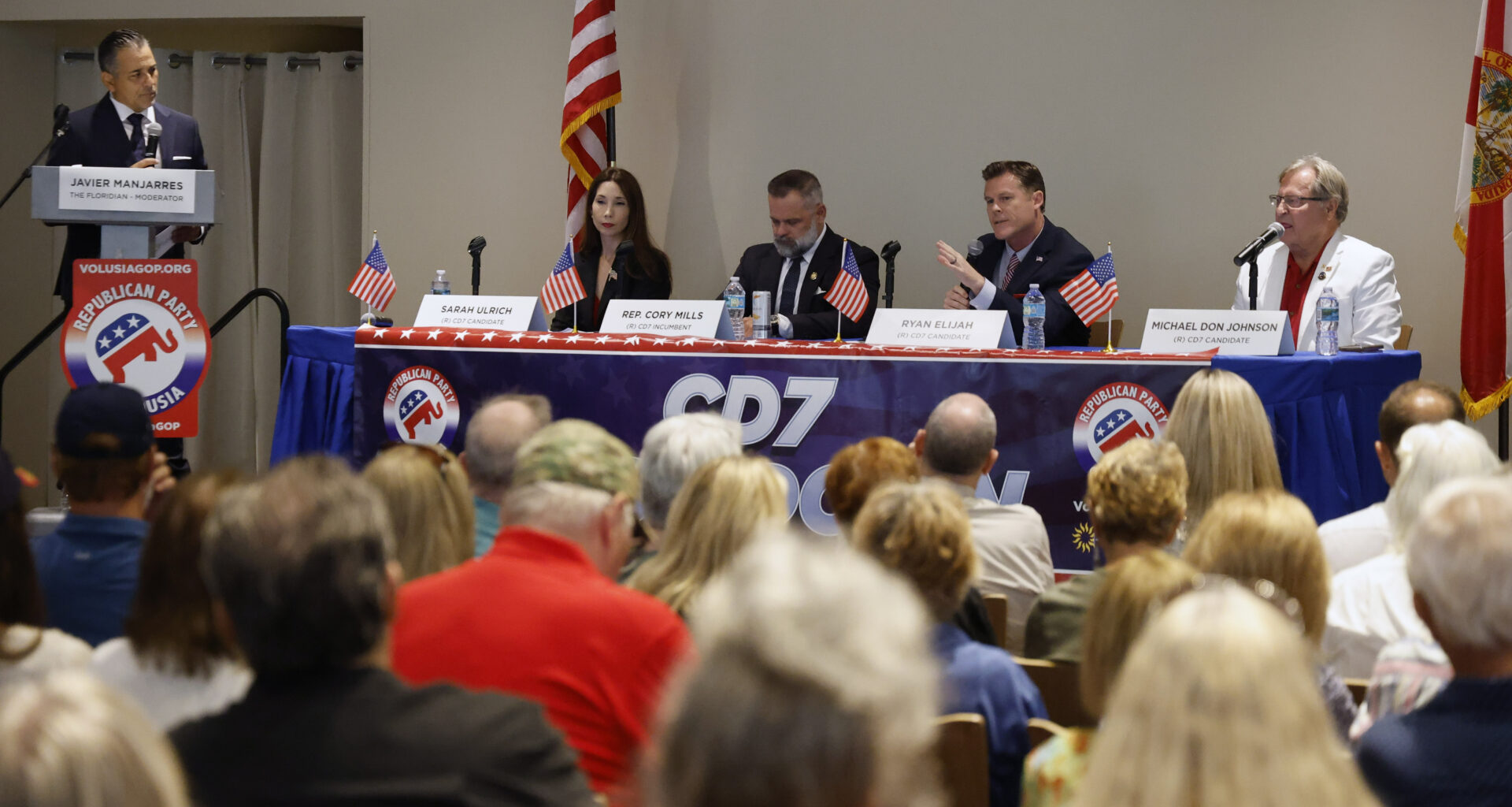 Scandal-plagued U.S. Rep. Cory Mills faces fellow Republicans in fiery debate