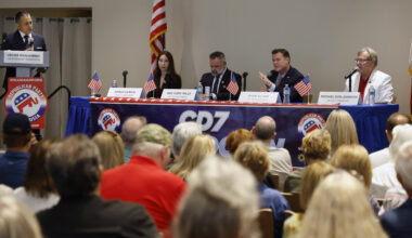Scandal-plagued U.S. Rep. Cory Mills faces fellow Republicans in fiery debate