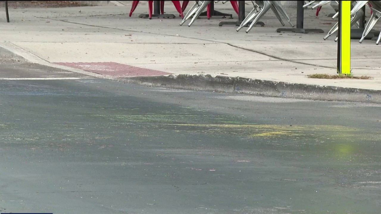 Pride mural peeking through in St. Pete