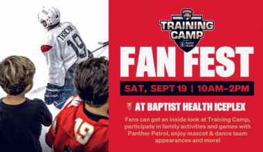 Florida Panthers to Host Training Camp Fan Fest on Saturday, Sept. 19 at Baptist Health IcePlex