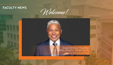 School of Nursing and Health Studies Welcomes Lonar Anthony “Tony” Umadhay as Associate Professor of Clinical and Director of the DNP Program