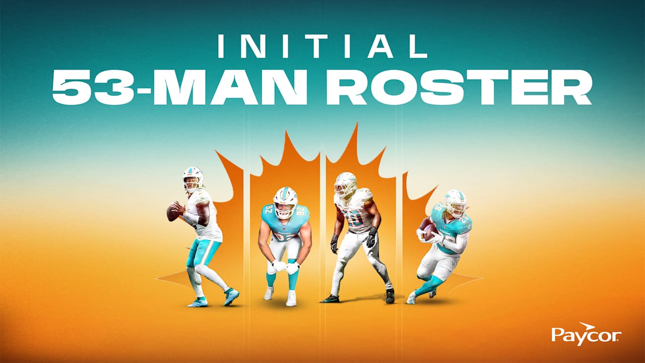 Miami Dolphins Set Initial 53-Man Roster for 2026