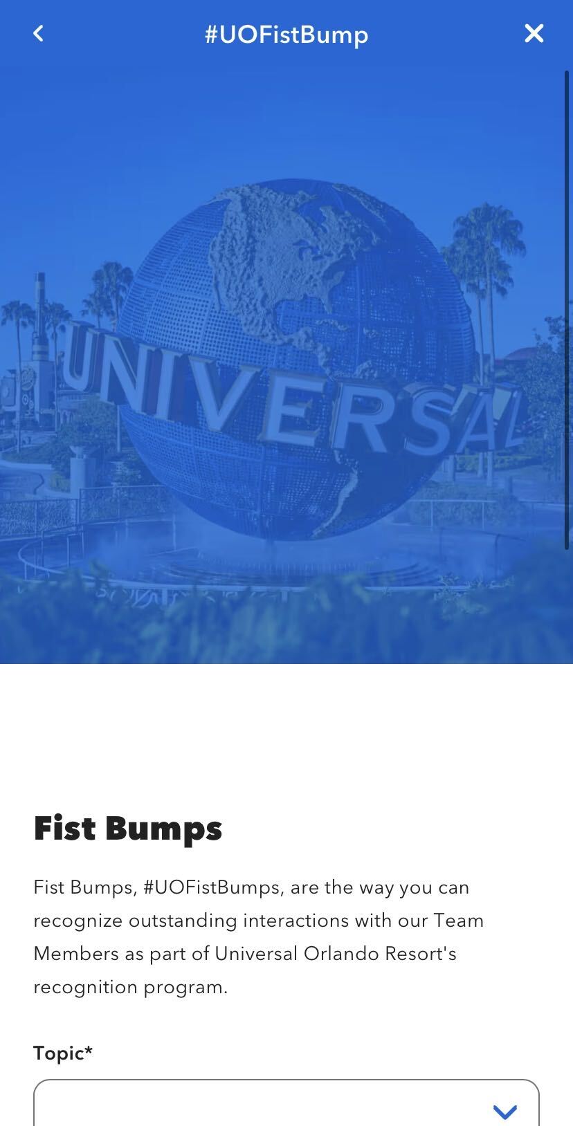 Universal Orlando Resort guests can now recognize a Team Member who made their day with a