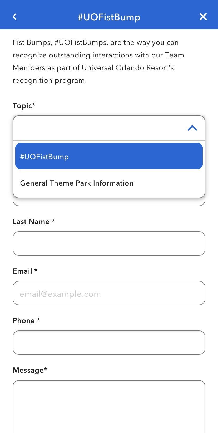 Universal Orlando Resort guests can now recognize a Team Member who made their day with a