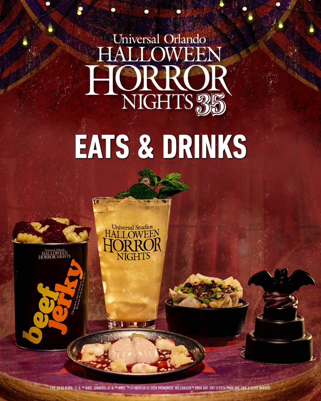 Halloween Horror Nights at Universal Orlando Resort announce food items