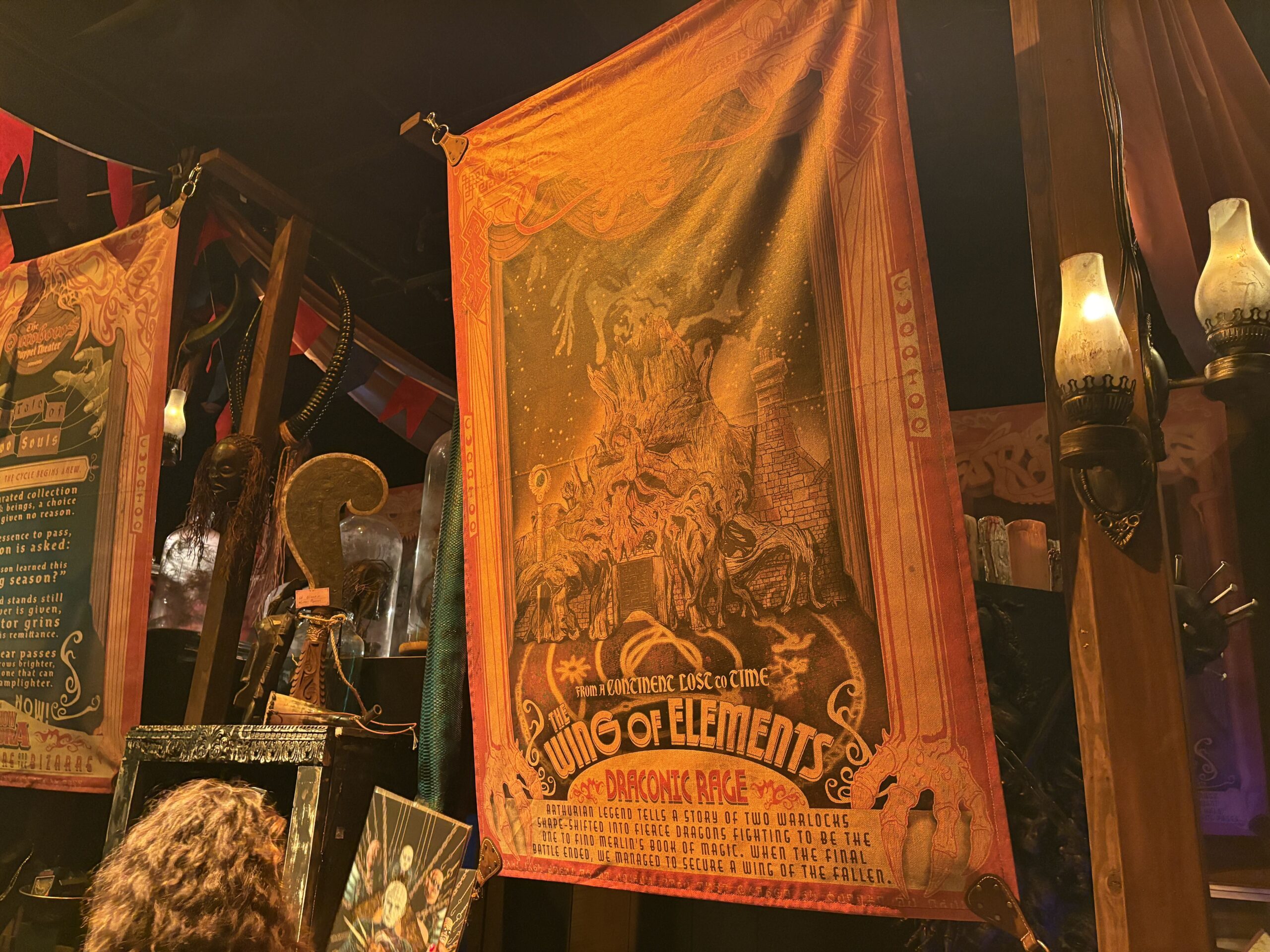 The Halloween Horror Nights 35 Tribute Store opened on August 25, providing a themed experience for purchasing event merchandise. The store is located next to Revenge of the Mummy and will be open all day to all guests, not just during HHN events.