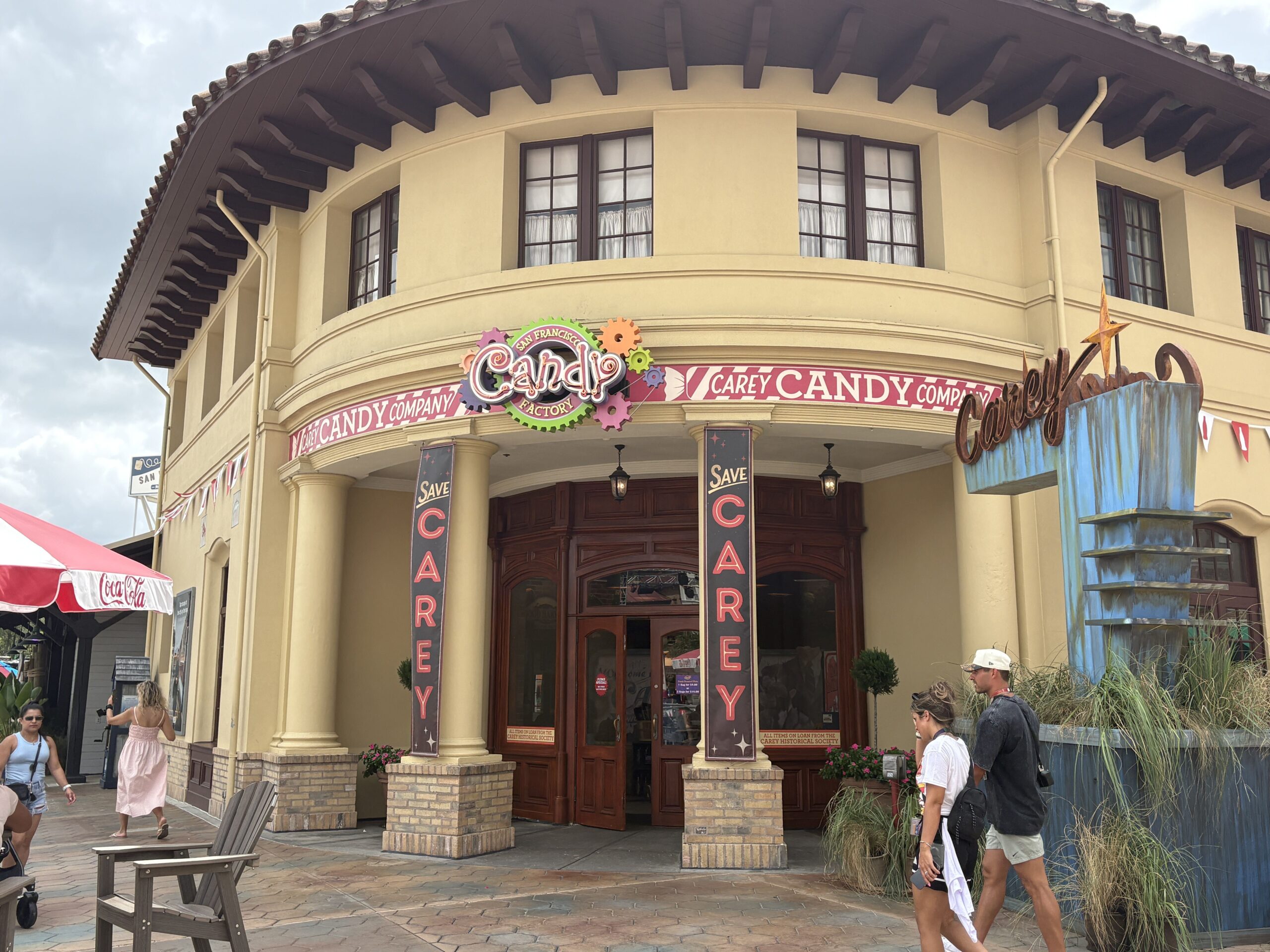 The San Francisco Candy Factory at Universal Studios Florida has been transformed into the Carey Candy Company for Halloween Horror Nights, now offering themed candy and confections inspired by the event.
