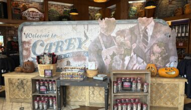 The San Francisco Candy Factory at Universal Studios Florida has been transformed into the Carey Candy Company for Halloween Horror Nights, now offering themed candy and confections inspired by the event.