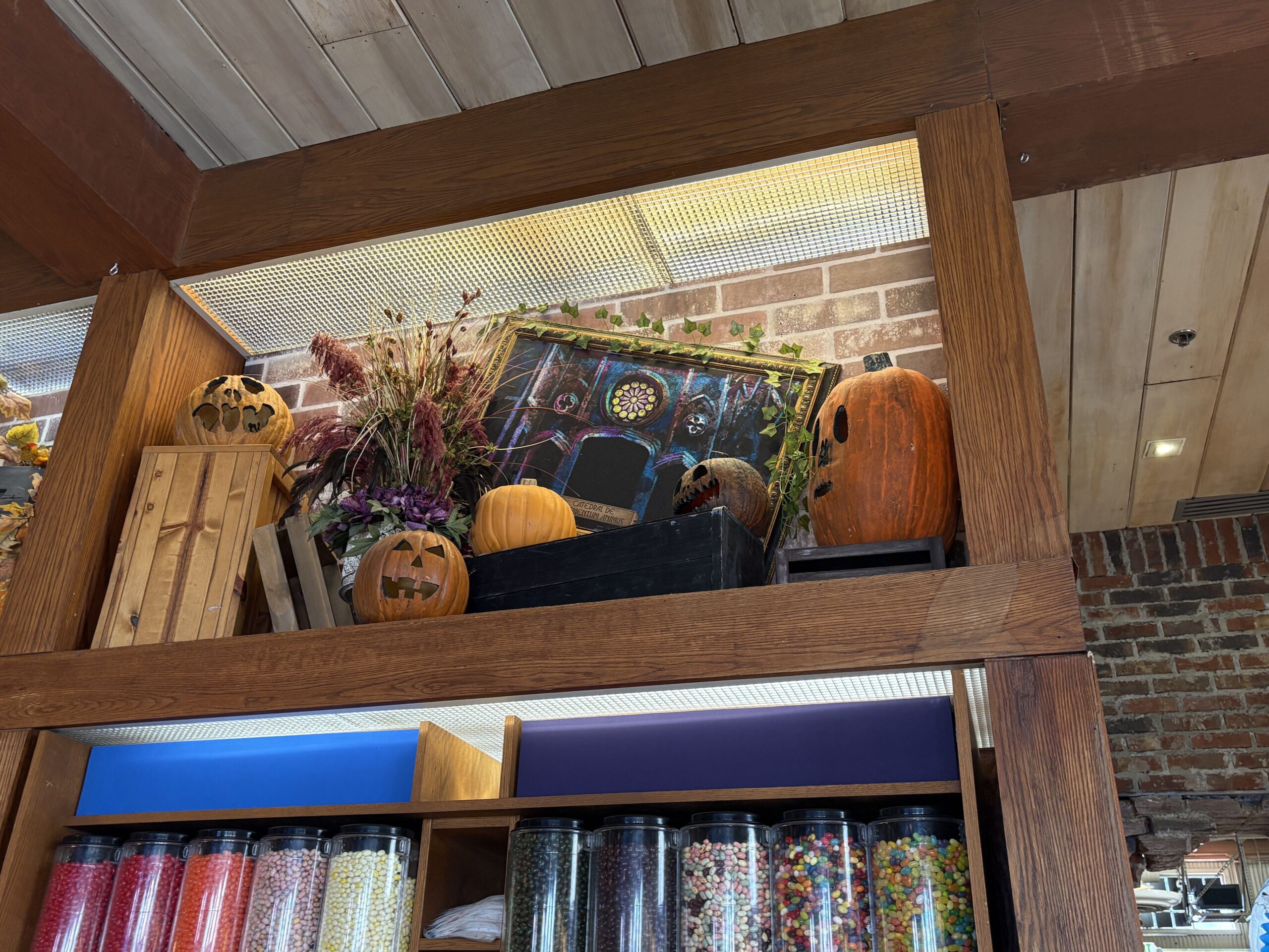 The San Francisco Candy Factory at Universal Studios Florida has been transformed into the Carey Candy Company for Halloween Horror Nights, now offering themed candy and confections inspired by the event.