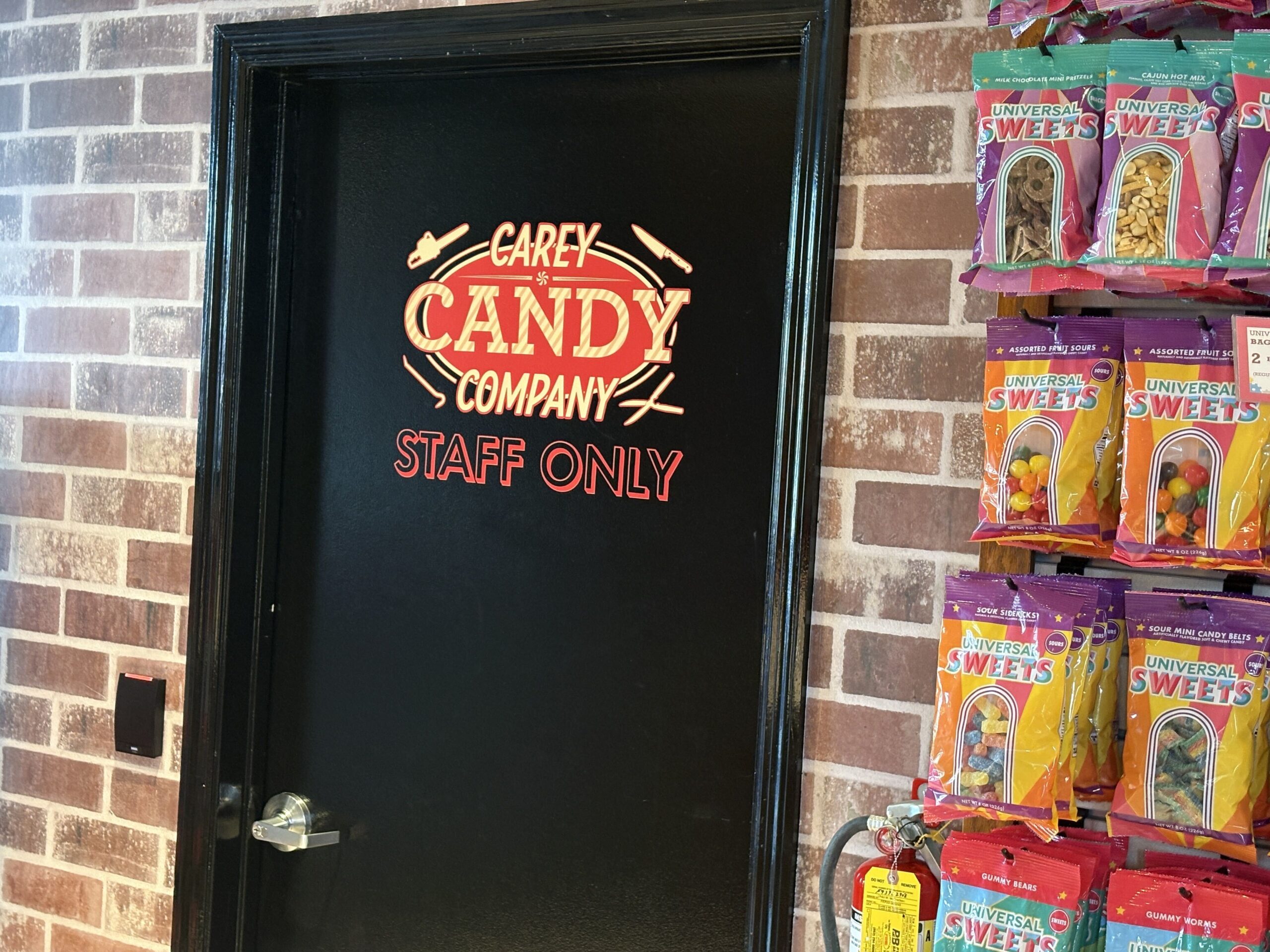 The San Francisco Candy Factory at Universal Studios Florida has been transformed into the Carey Candy Company for Halloween Horror Nights, now offering themed candy and confections inspired by the event.
