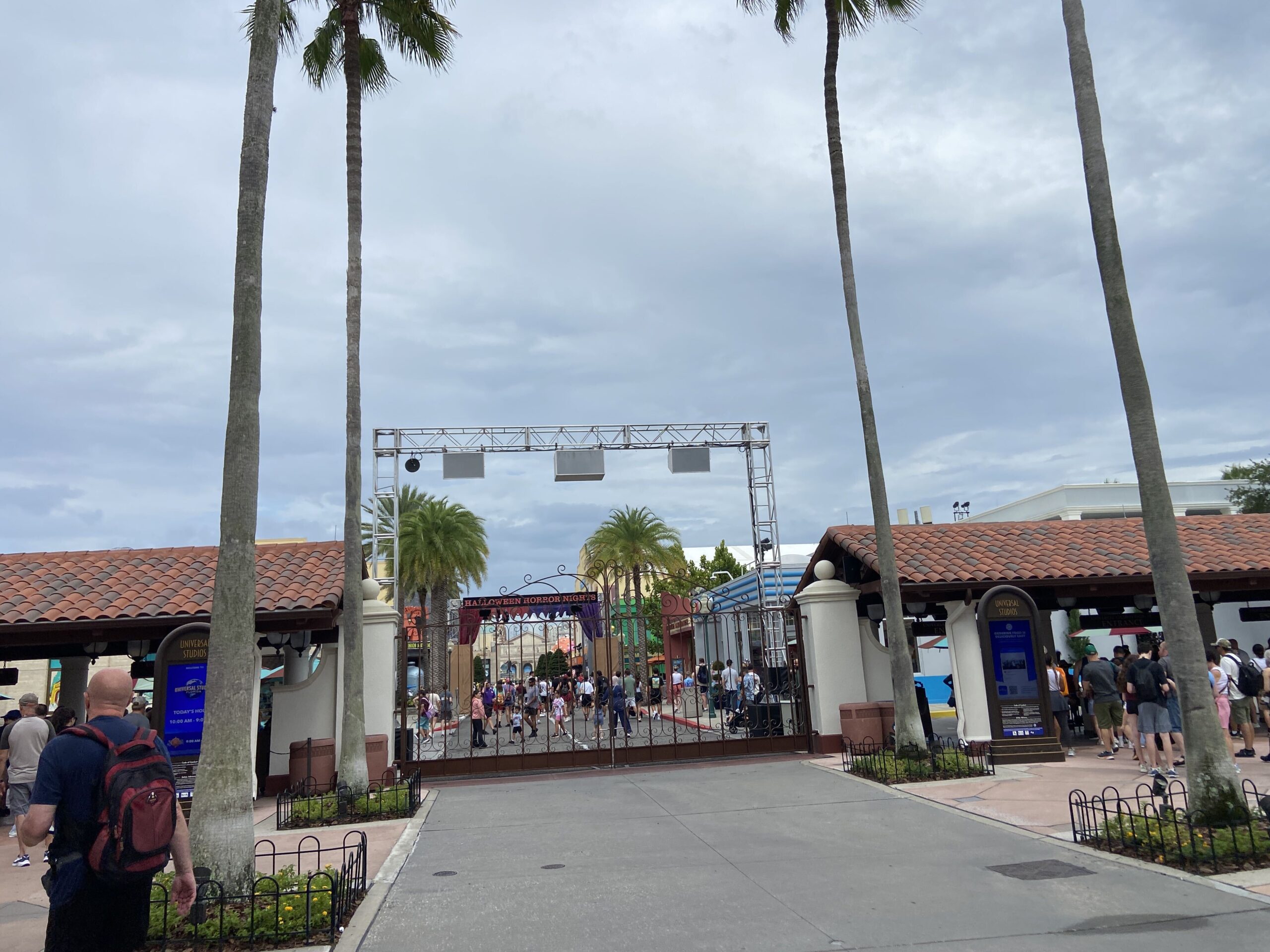 Crews installed more scare zone props at Universal Studios Florida this weekend as Halloween Horror Nights 35 gets closer. This year's scare zones are Infernal Carnival of Nightmares, Downtown Clowntown, Sideshow of Decay, and FORTNITEMARES.