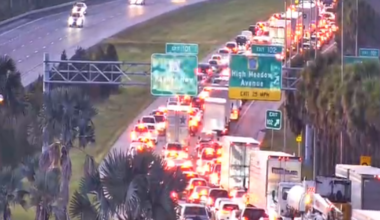 300 feet of wood, nail debris blocks I-95 South lanes in Martin County