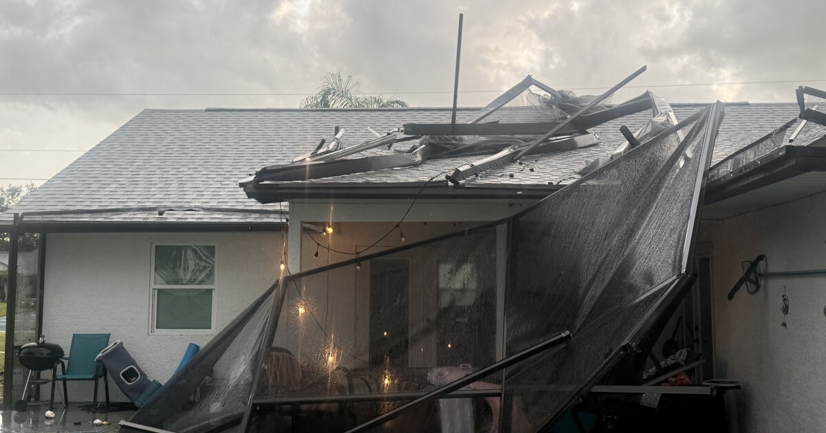 Port St. Lucie residents clean up after possible tornado or landspout hits