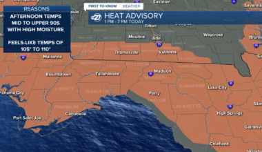 Heat Advisory Issued For Wednesday (8-12-2026)