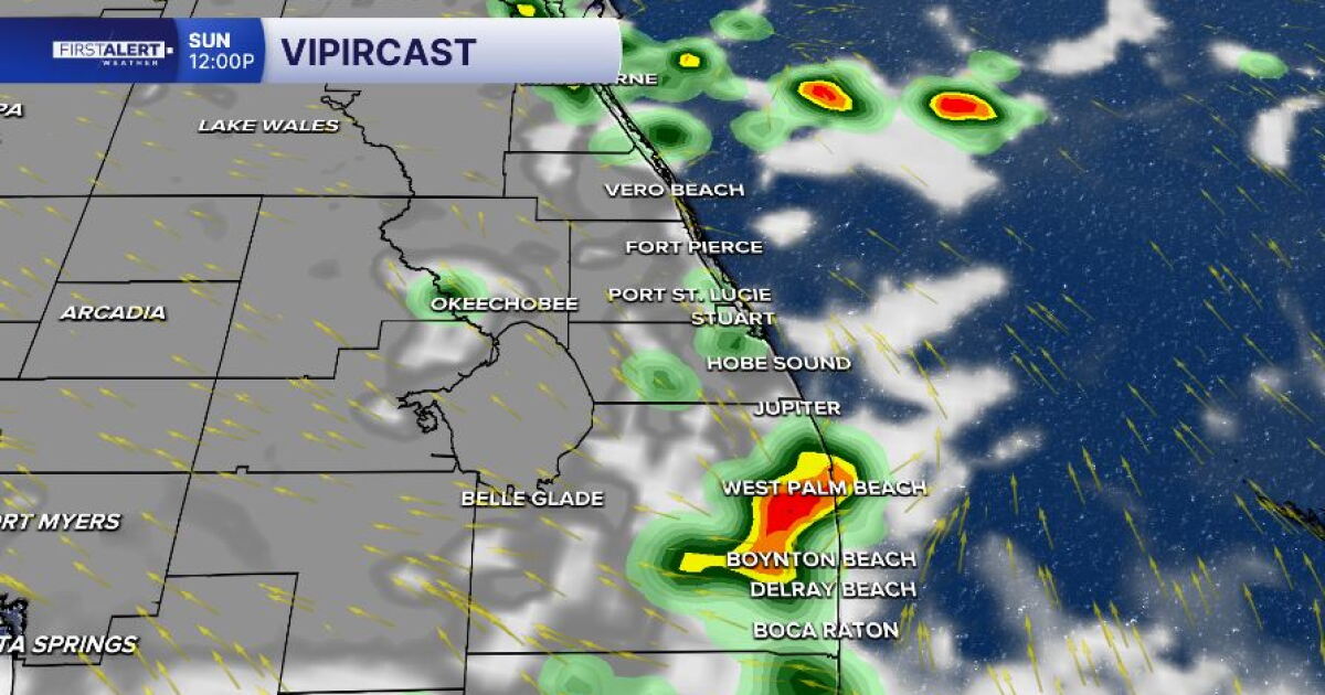 Stormy Sunday ahead with heavy downpours possible across South Florida