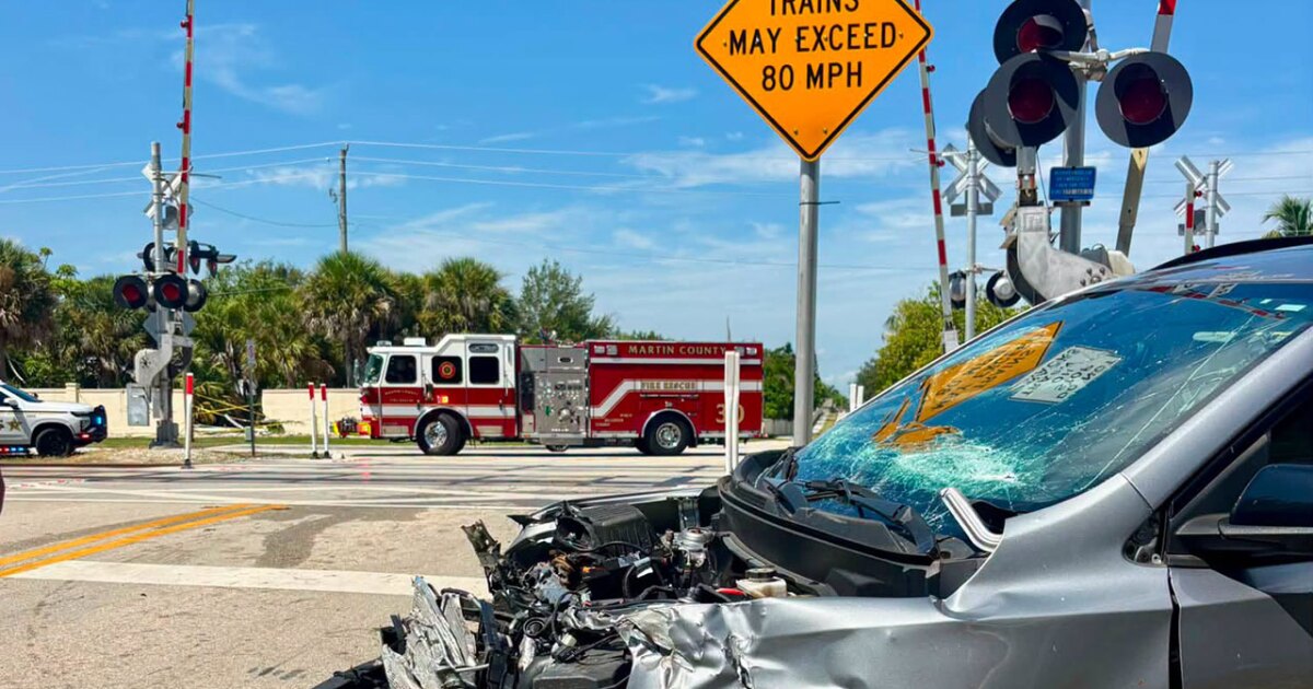 SUV driver hospitalized after collision with Brightline in Hobe Sound