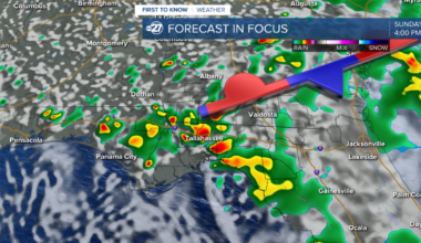 Showers through the rest of the weekend