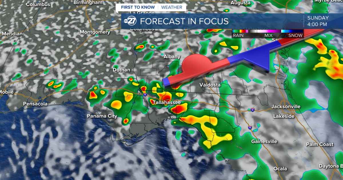 Showers through the rest of the weekend