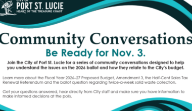 LIST: City of Port St. Lucie hosts community meetings leading up to election
