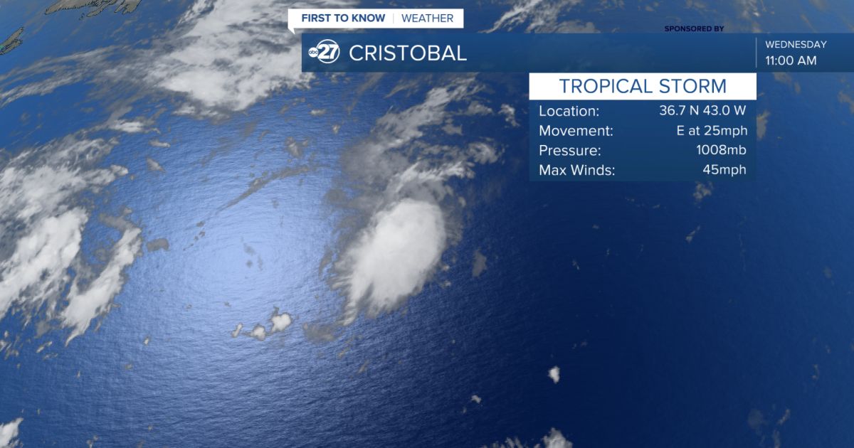 Tropical Storm Cristobal Forms in the Atlantic (8-12-2026)