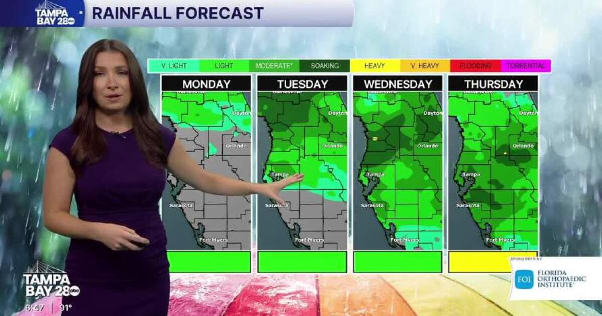 Forecast: Hot week ahead in Tampa
