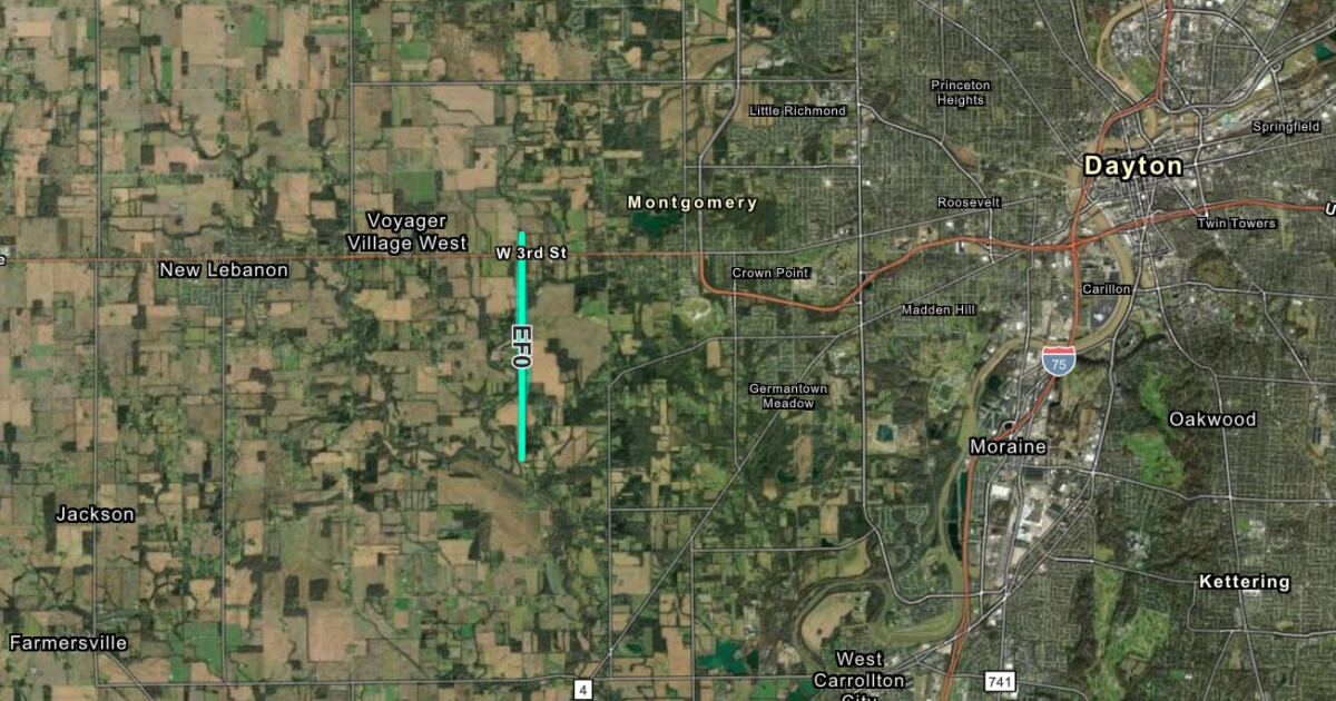 3 tornadoes touched down in the Miami Valley on Saturday night