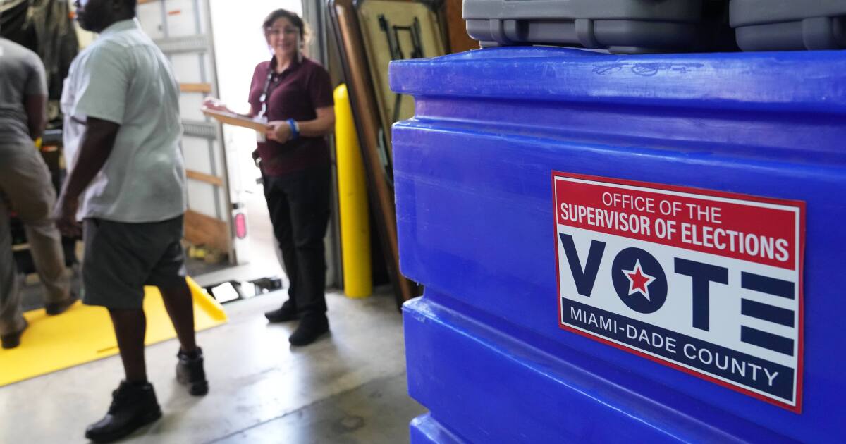 U.S. Justice Department deploys election monitors to polling sites in Miami-Dade