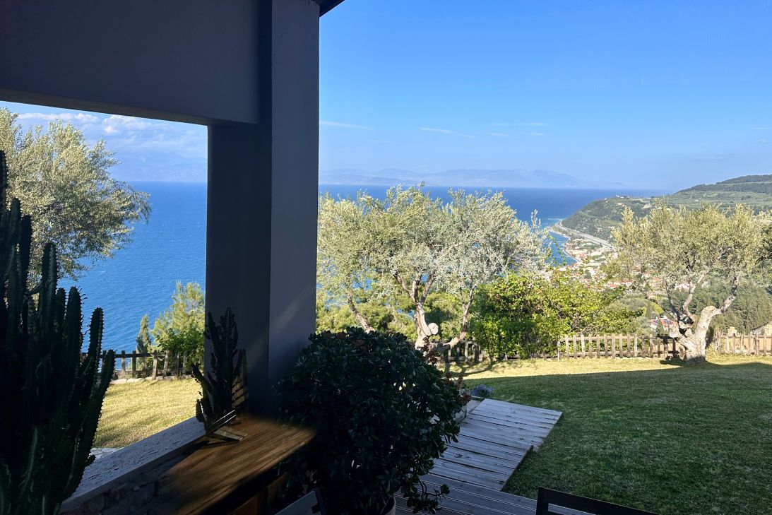 The view from their new home, which they purchased sight unseen for €400,000 (around $461,000).