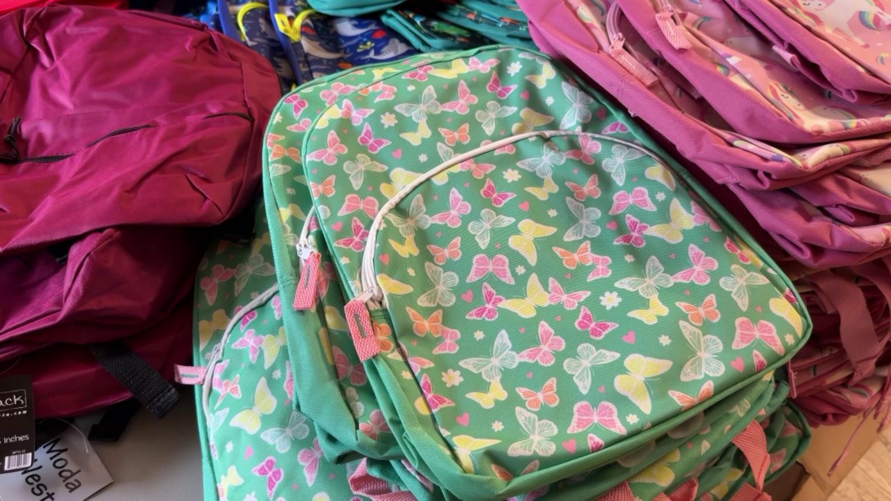 PAL had more than 1,000 backpacks to give out, with more than 20 community partners also providing resources for K-12 students. (Spectrum News)