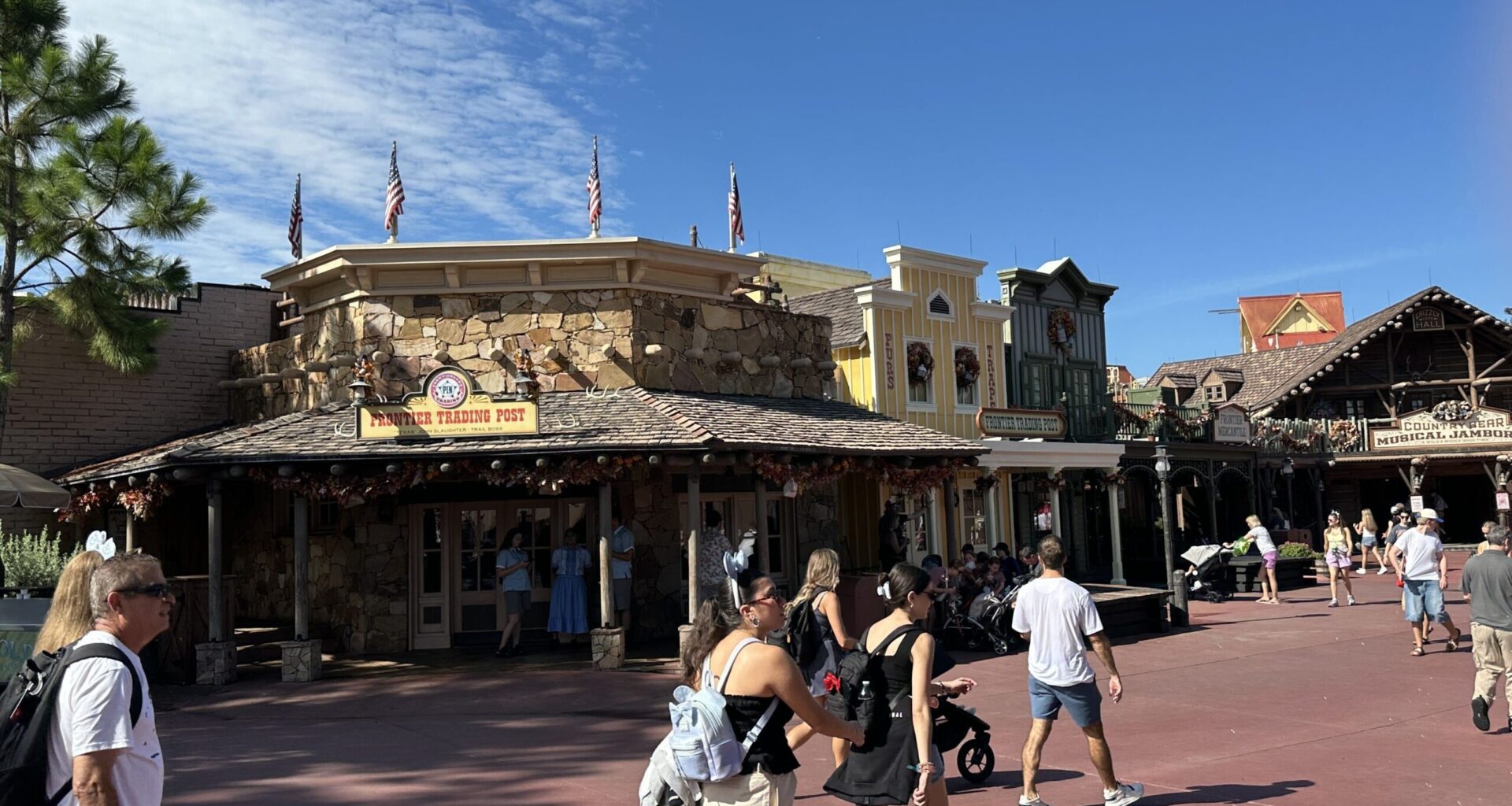 Frontier Trading Post is closed at Magic Kingdom, today, August 24. The cause is reportedly due to flooding in the store.