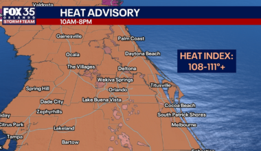 Is there a heat advisory today? Orlando heat, weather forecast