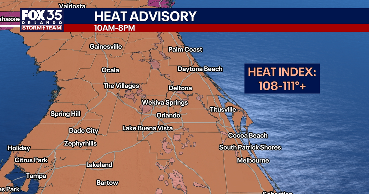 Is there a heat advisory today? Orlando heat, weather forecast