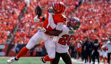 Jacob Parrish and the Buccaneers cornerbacks held their own against the Bengals' wide receivers.