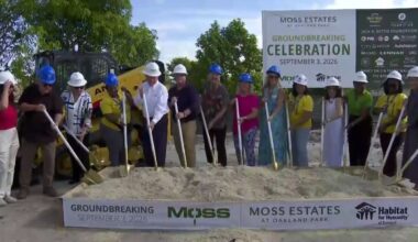10 families celebrate groundbreaking of new Habitat for Humanity of Broward homes in Oakland Park - WSVN 7News | Miami News, Weather, Sports