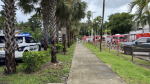 Fort Lauderdale Police and Fire Rescue crews respond to Virginia Shuman Young Elementary School following a "fart spray" incident.