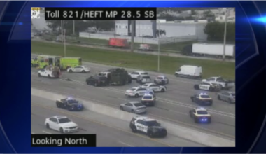 MDSO investigating police-involved crash that left 1 hospitalized on Turnpike in Doral - WSVN 7News | Miami News, Weather, Sports