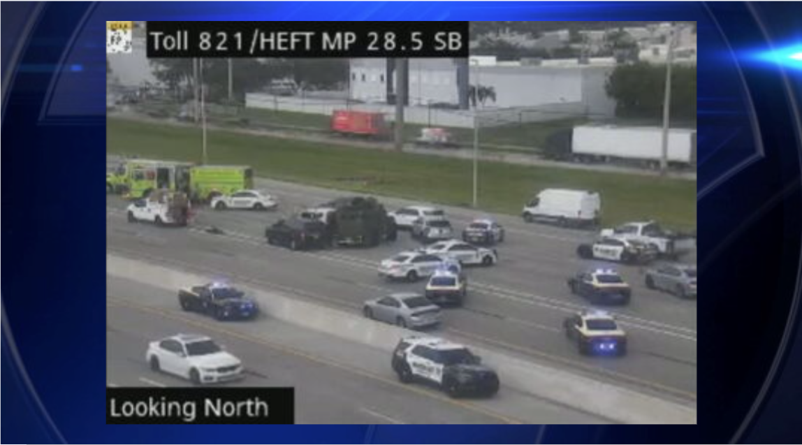 MDSO investigating police-involved crash that left 1 hospitalized on Turnpike in Doral - WSVN 7News | Miami News, Weather, Sports