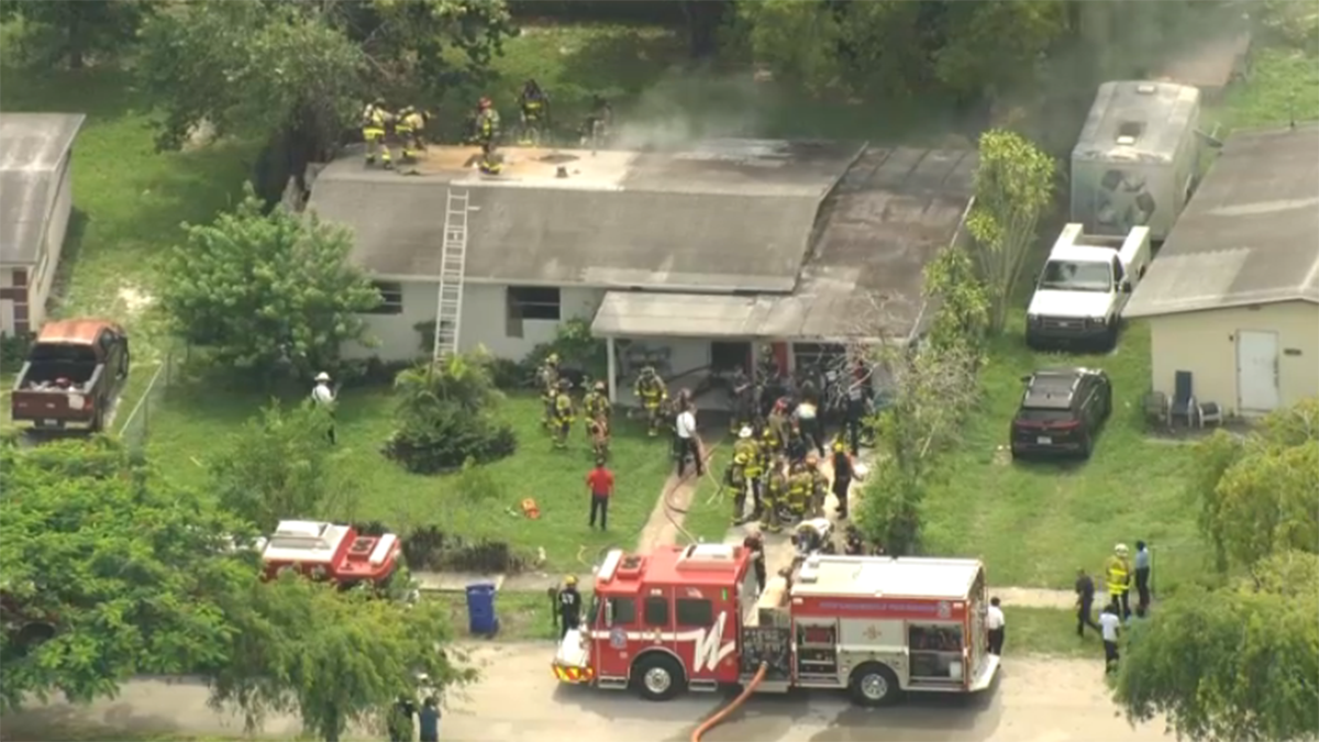 Man rushed to hospital after house fire in Fort Lauderdale, officials say – NBC 6 South Florida