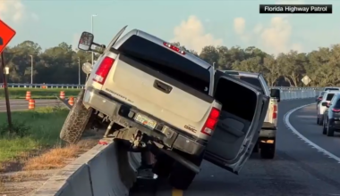 Florida man crashes truck onto concrete barrier while trying to apply deodorant - WSVN 7News | Miami News, Weather, Sports